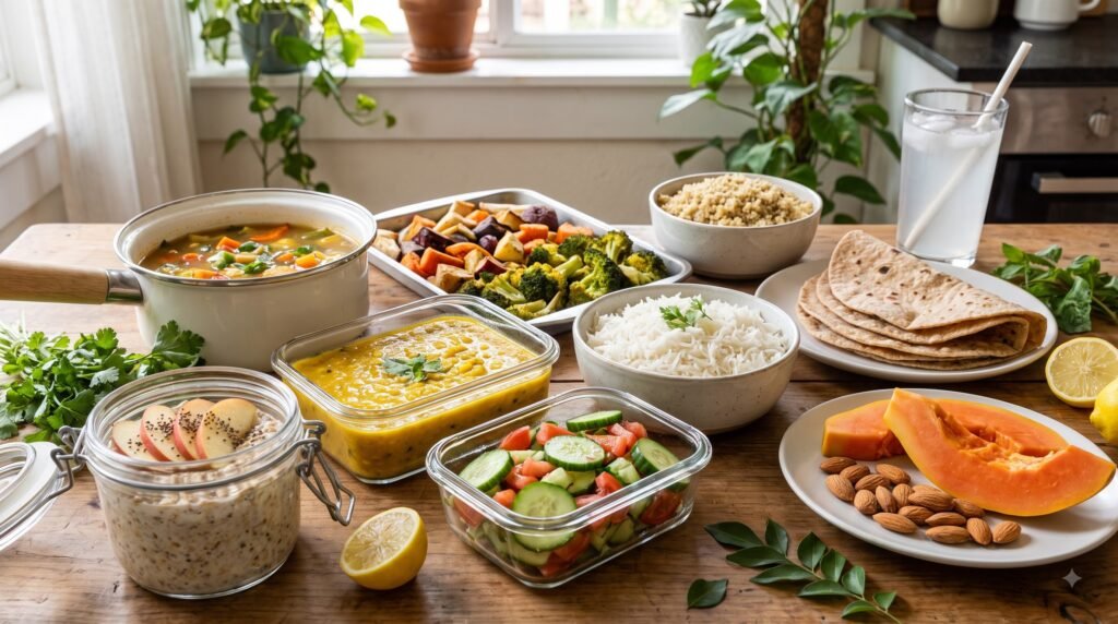 Healthy foods for a 7-day colon cleansing meal plan