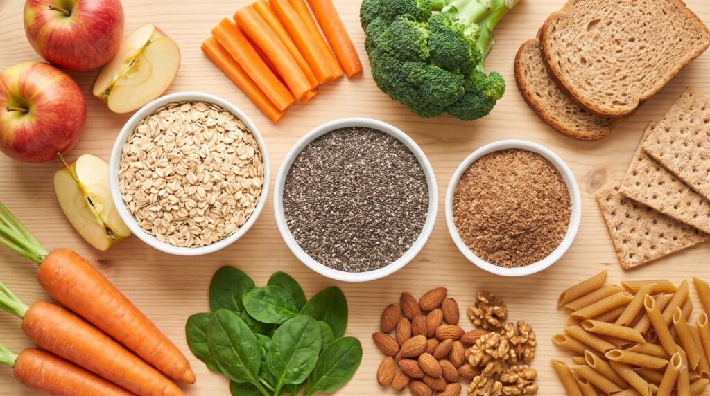 High fiber foods for digestive and colon health