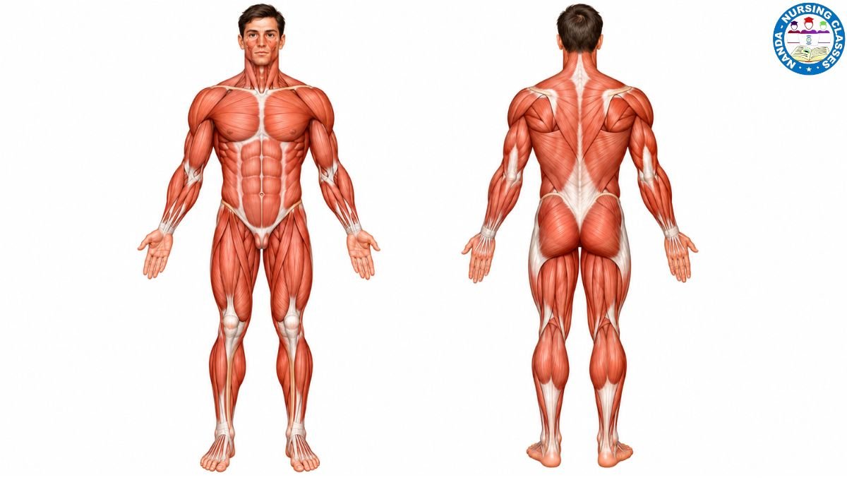 Human muscular system anatomy